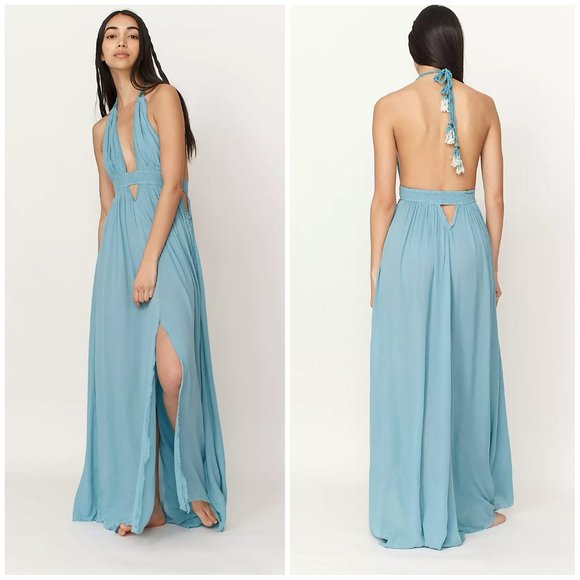 Free People NWT RARE Look Into the Sun Maxi Dress Endless Summer - Picture 1 of 3